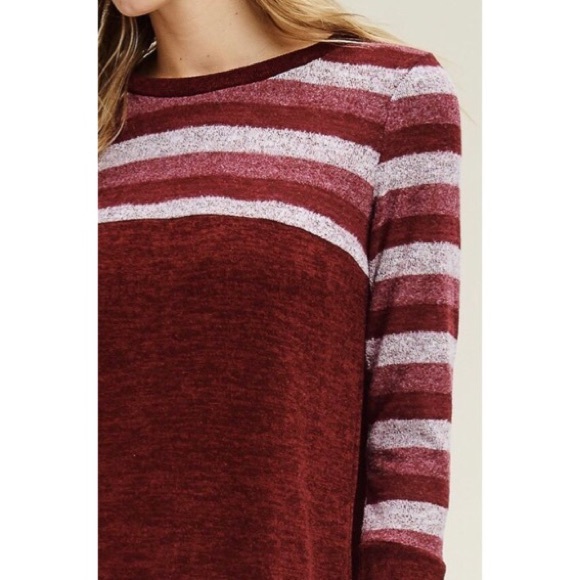 Maroon Sweater Dress - Picture 5 of 5